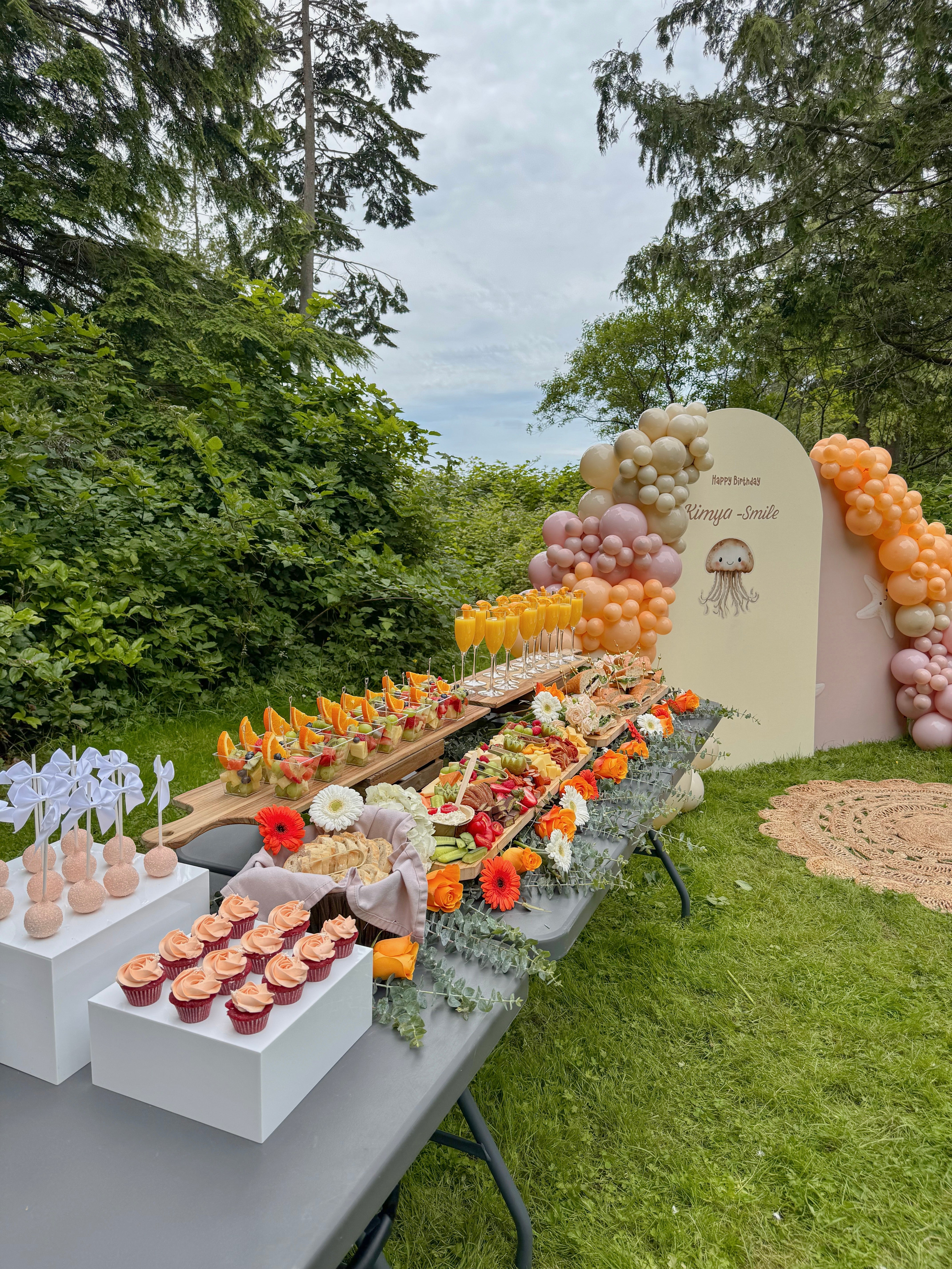 First Birthday Party Catering in Vancouver – Luxe Bites Custom Grazing Tables & Treat Carts