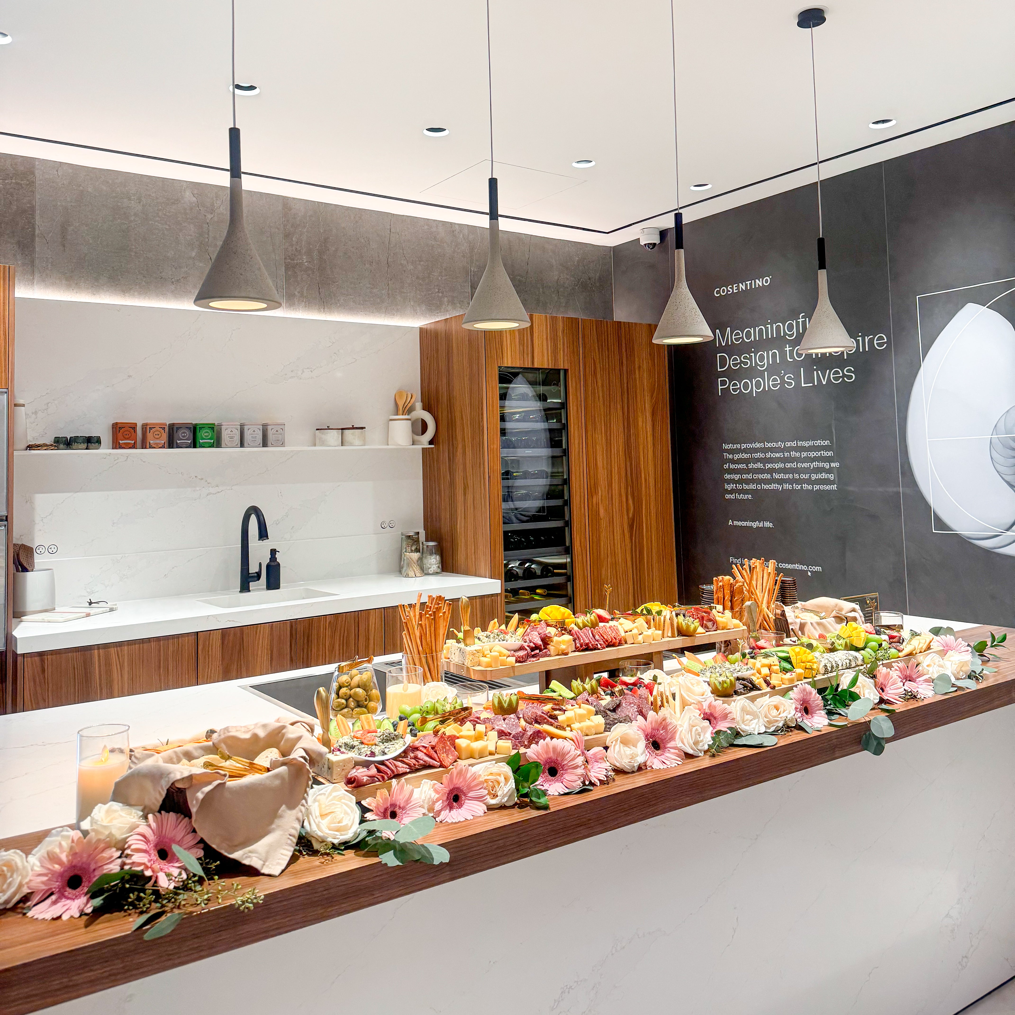 Gourmet Elegance: Luxe Bites Elevates Cosentino's Showroom Experience