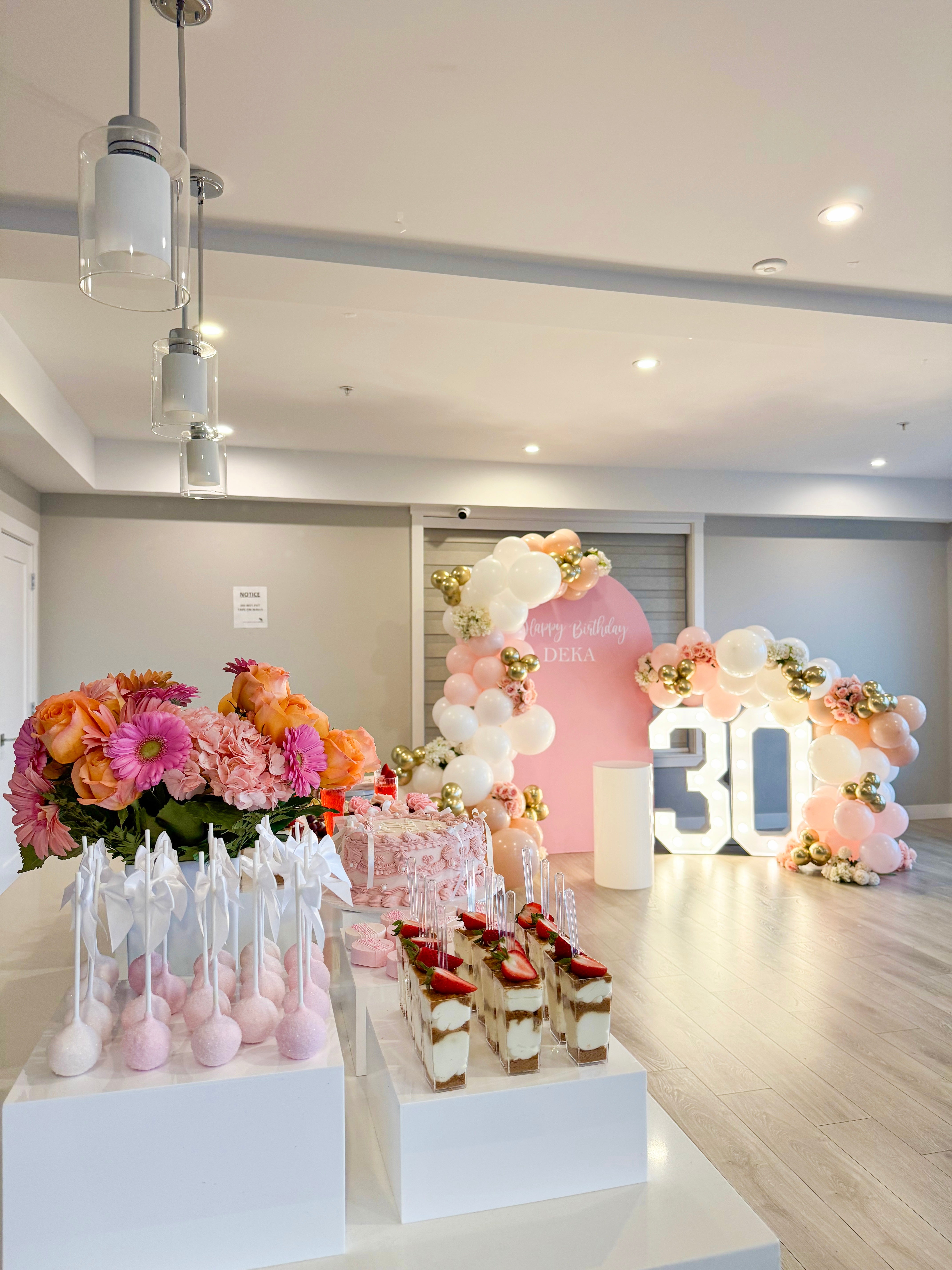 Luxury Catering for a Surprise 30th Birthday Party